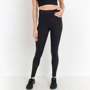 NWT - Black Highwaist Mesh Athleisure Leggings - S